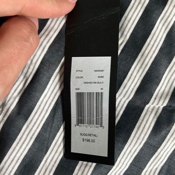 Marc by Marc Jacobs Mens Shorts Stripes Print Flat Front Multi Ink Size 30 - Picture 7 of 10